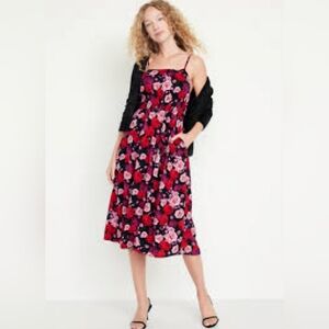 Old Navy Tiered Floral Cami Midi Dress